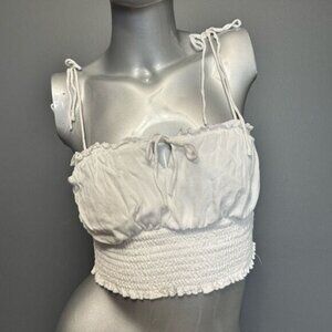 Garage Smocked Crop Top